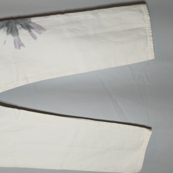 EDWIN KALI ANKLE HORIZON VINTAGE STRAIGHT WATER COLOR FLOWER 100% COTTON SIZE 26 - Picture 7 of 15